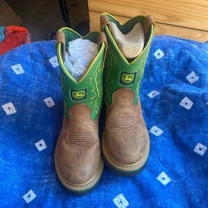 Kids John Deere leather Wellington boots 2186 size 13